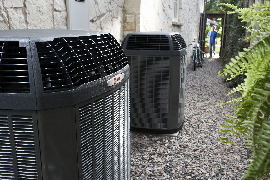 Trane outdoor heating and cooling units